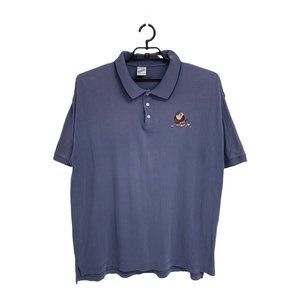 Vintage 90s Warner Bro's Taz Devil Men's Short Sleeve Polo Shirt Size XL